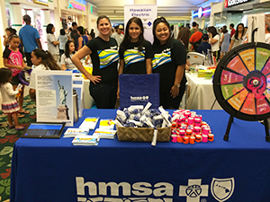 HMSA participated in Kahala Mall's Yay! Keiki Day on Saturday, August 8, 2015. Children were able to 
