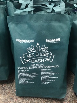 Kauai's Back to School Bash is a school supplies giveaway that helps families with students better prepare for the start of school. The program is in its third year. 