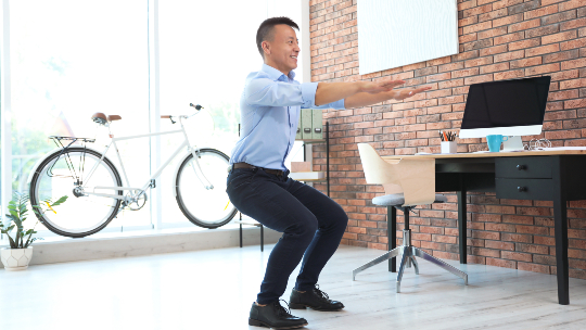squats at your desk