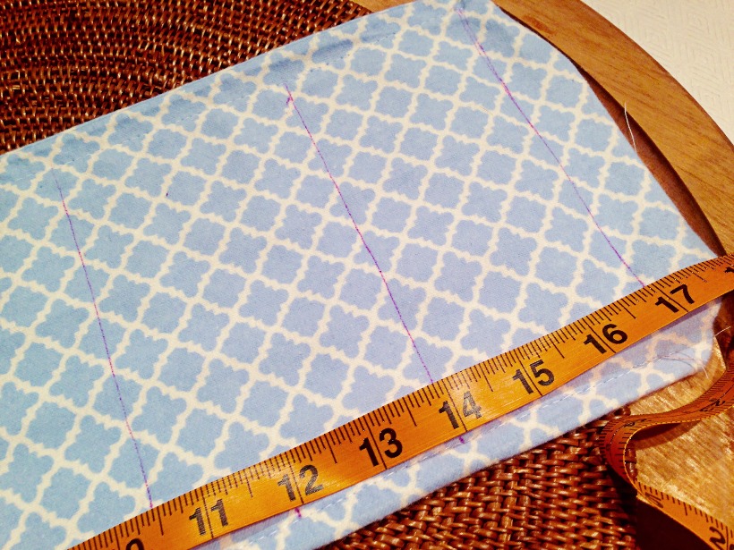 I only had a measuring cloth on hand and it made measuring a bit difficult.