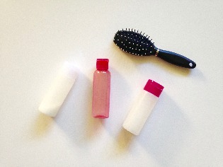 Pack travel sized toiletries to lighten the load of your gym bag. 